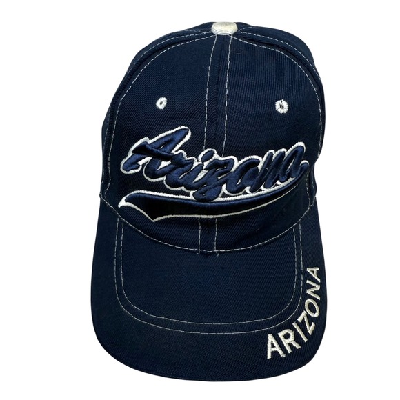 Arizona AZ State Baseball Cap Hat Embroidered Strapback Blue Men Size OSFA - Picture 1 of 6
